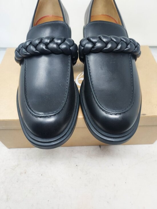 Christian Louboutin MENS Black Leather Braid Urbino Loafer main image 8